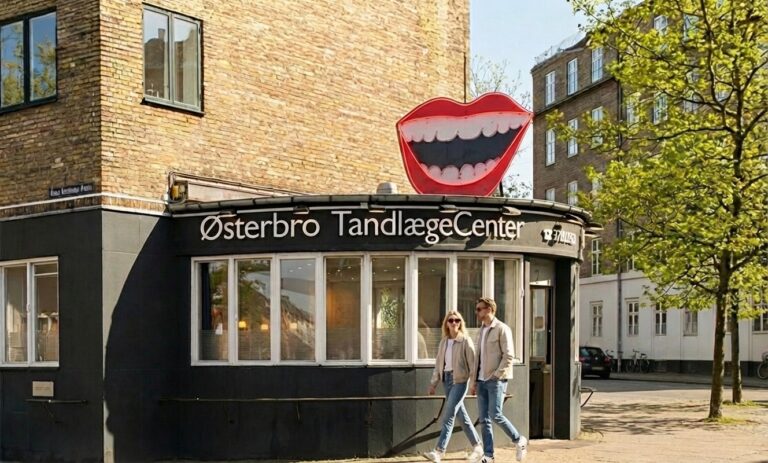 indgang østerbro tandlæge hans knudsens plads ved lyngbyvejen