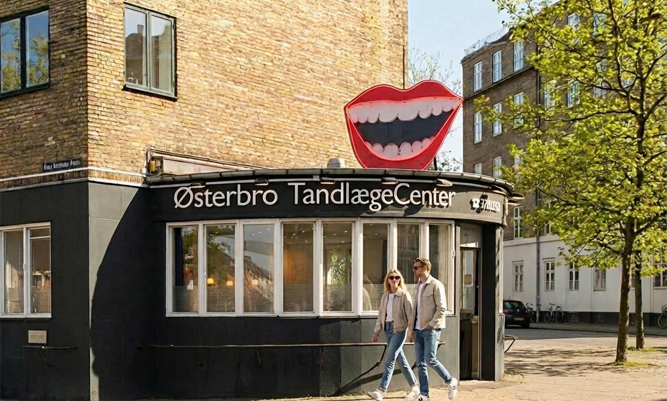 indgang østerbro tandlæge hans knudsens plads ved lyngbyvejen